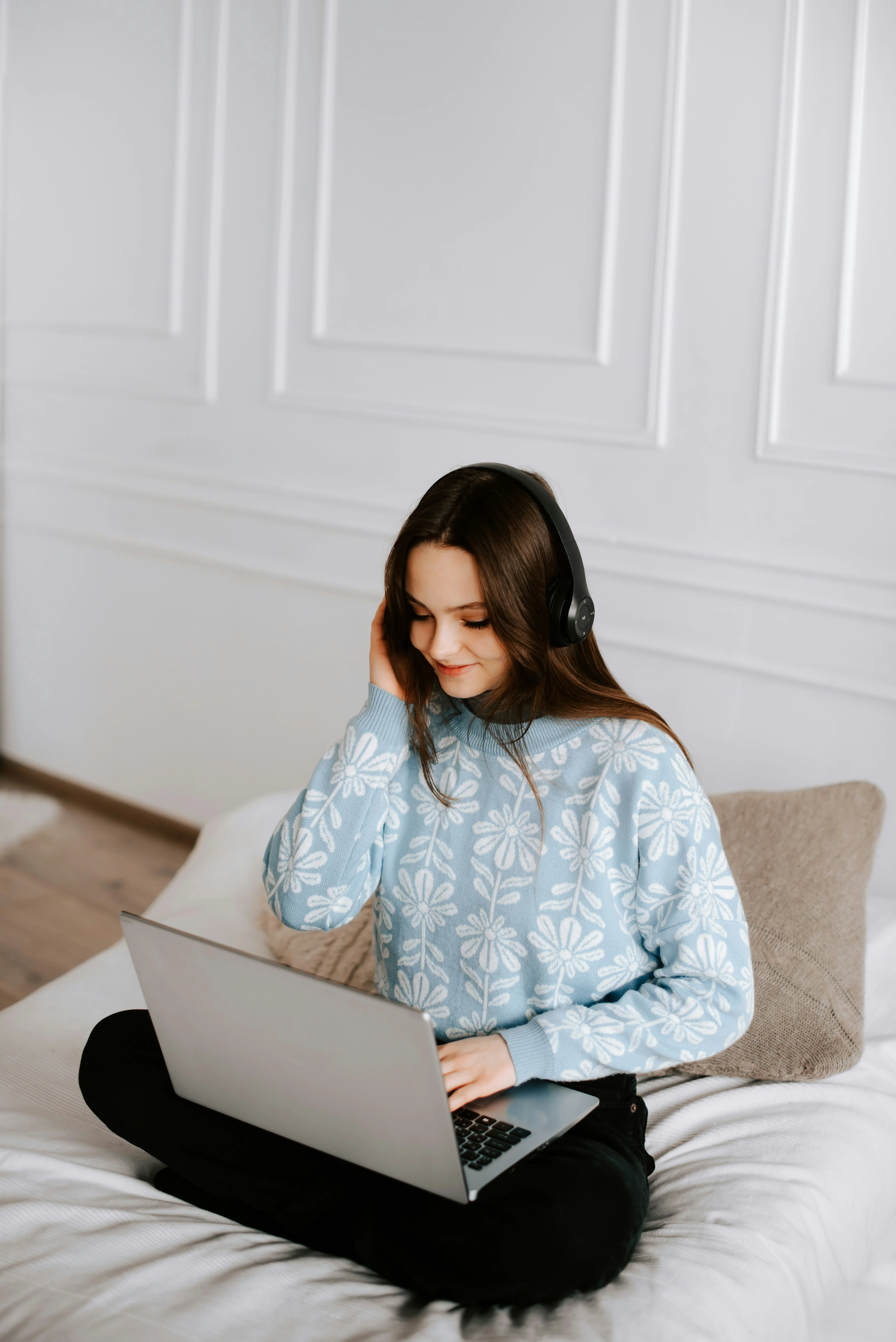 Woman having a matchmaking video consultation